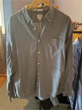J. Crew Men’s Button-Down Secret Wash Shirt XL Untucked